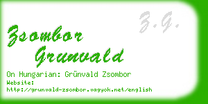 zsombor grunvald business card